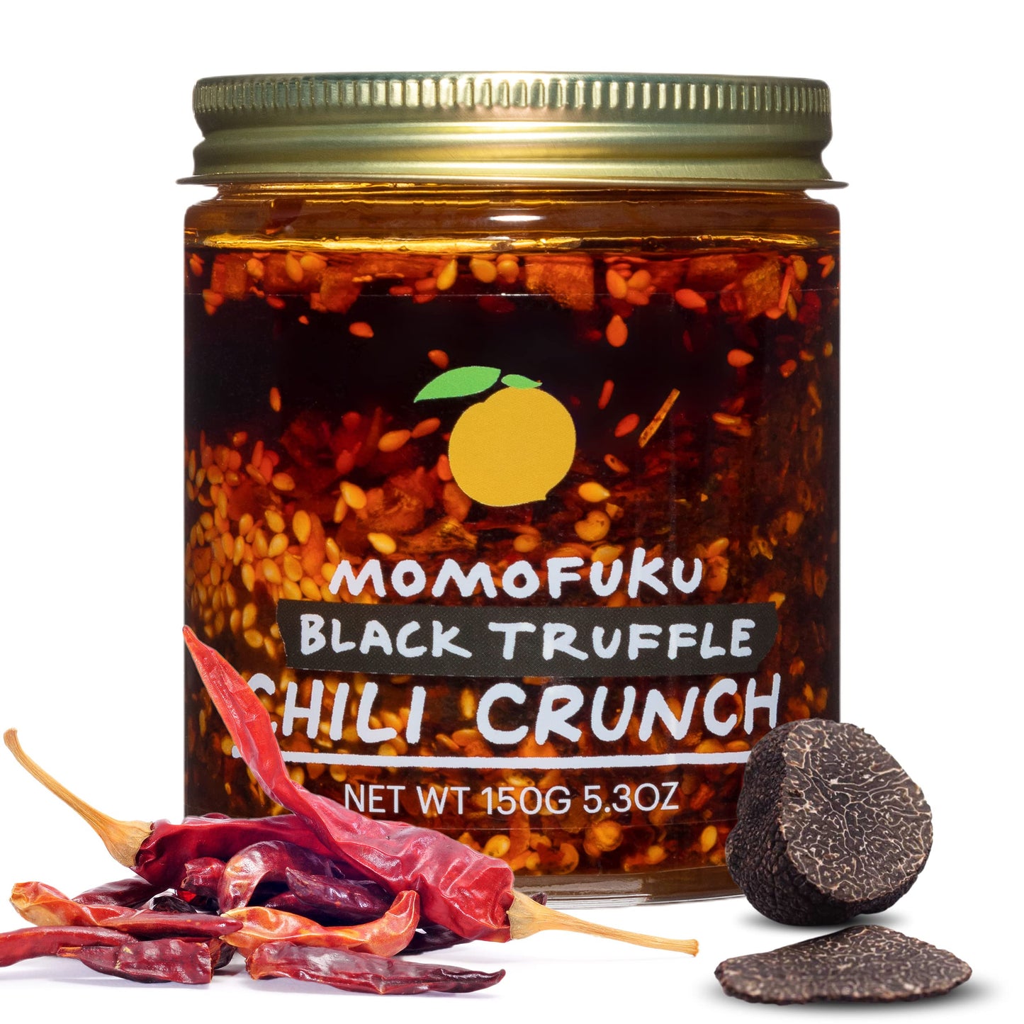 Momofuku Black Truffle Chili Crunch by David Chang, (5.5 Ounces), Chili Oil with Crunchy Garlic and Shallots, Spicy Chili Crisp