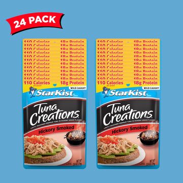 StarKist Tuna Creations, Hickory Smoked, 2.6 Oz, Pack of 24