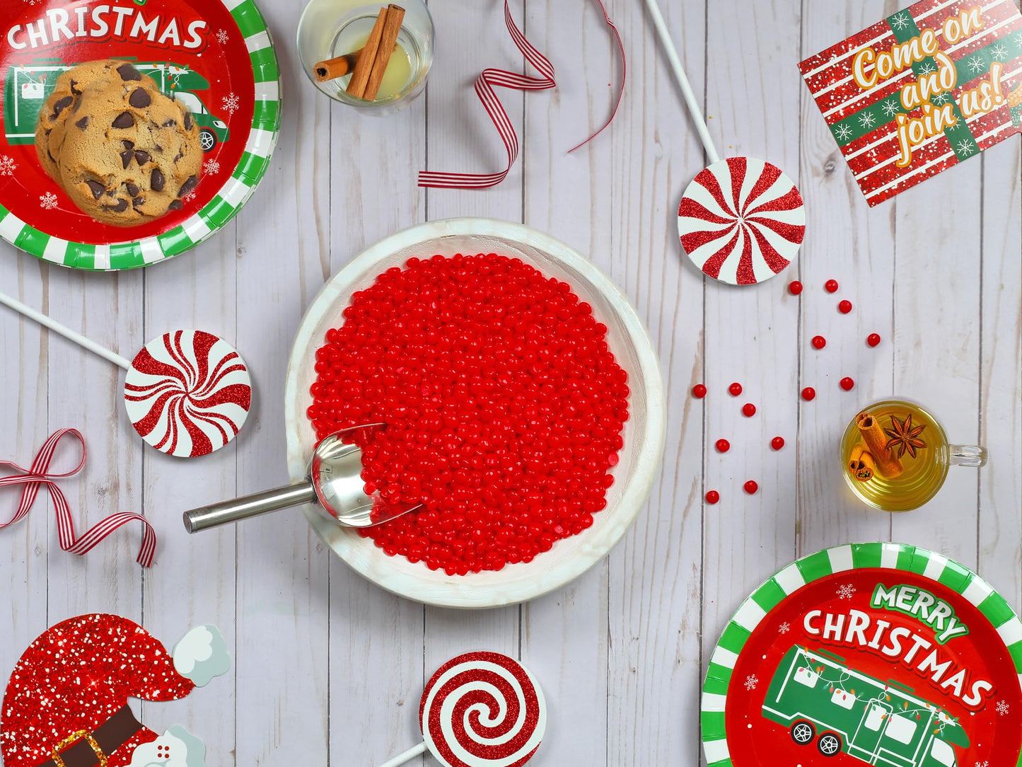 Red Cinnamon Candy - 3 Pounds - Red Halloween Candy - Hot Red Cinnamon Candy - Spicy-Sweet Red Candies for Buffet - Imperial Can