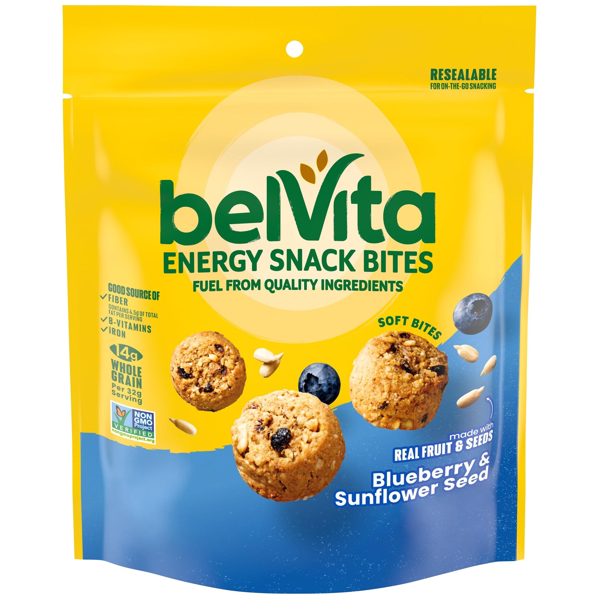 belVita Energy Snack Bites, Blueberry and Sunflower Seed, 5 oz