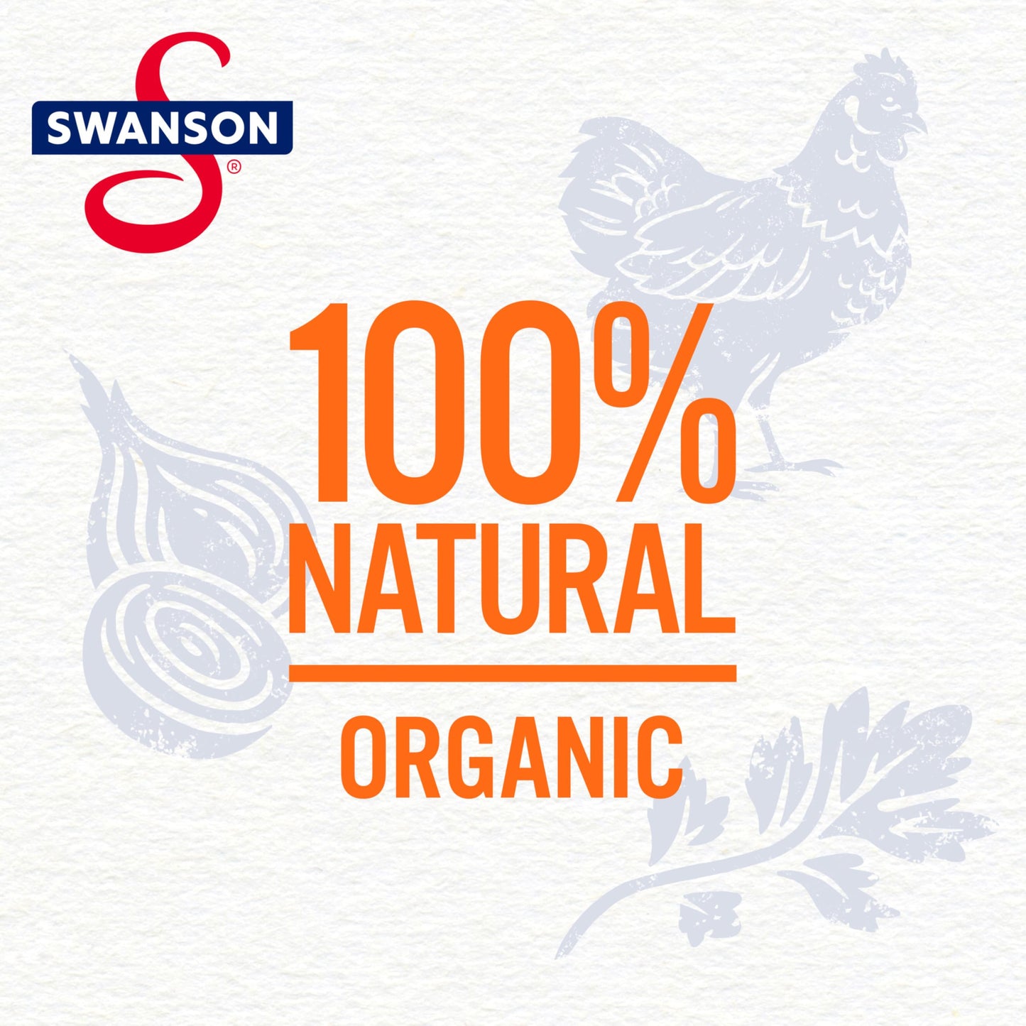 Swanson 100% Natural Organic Chicken Broth, 32 Oz Carton