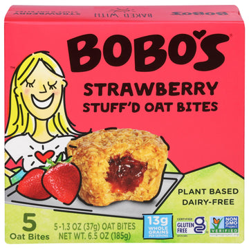 Bobo'S Oat Bars Strawberry Bites 5 Counts, 1.3 Oz
