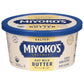 MIYOKOS CREAMERY Organic Oat Milk Butter, Spreadable, Hint of Sea Salt, 12 Oz Tub, (1-Pack)