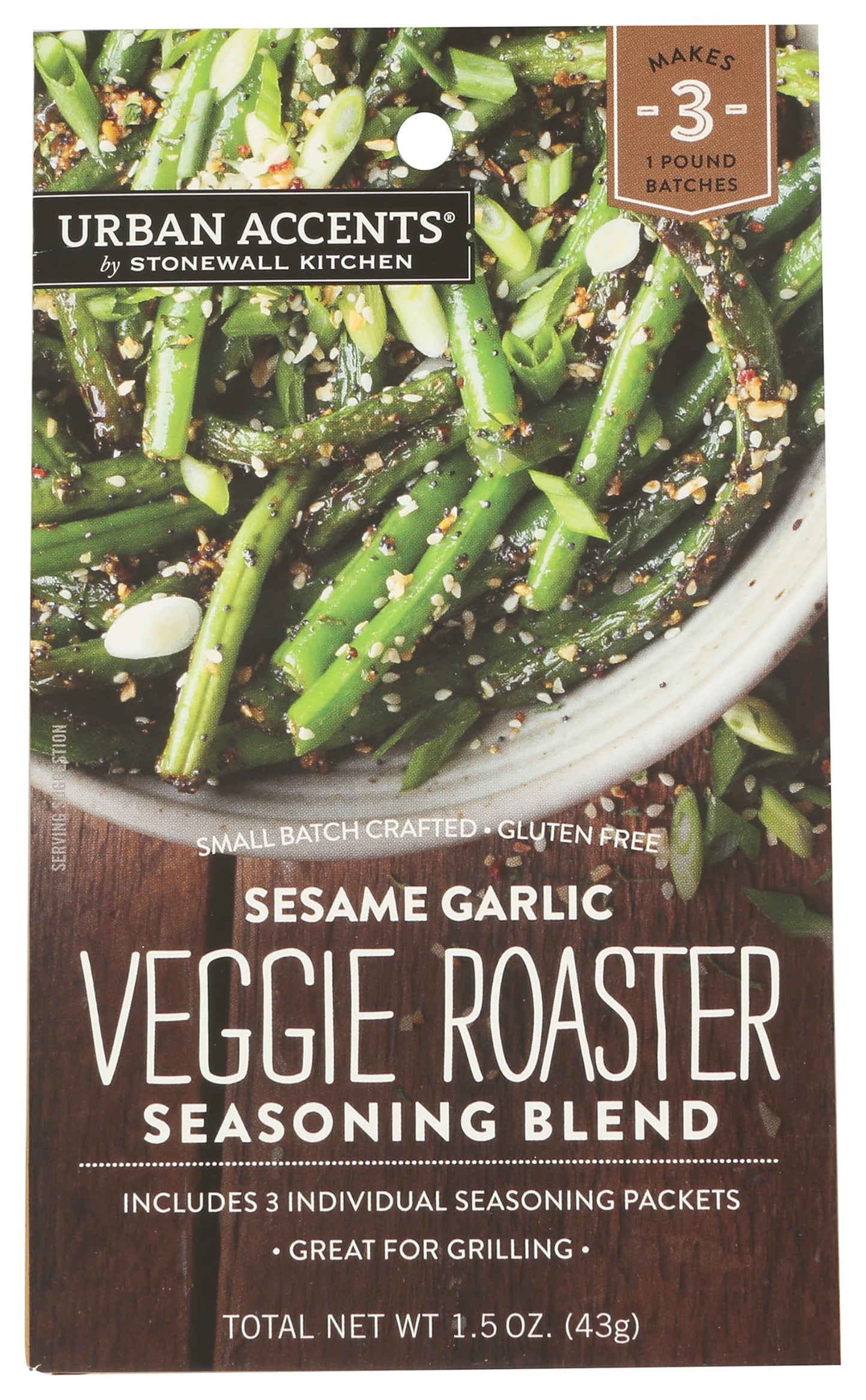 Urban Accents Sesame Garlic Veggie Roaster Seasoning Blend 2 Pack