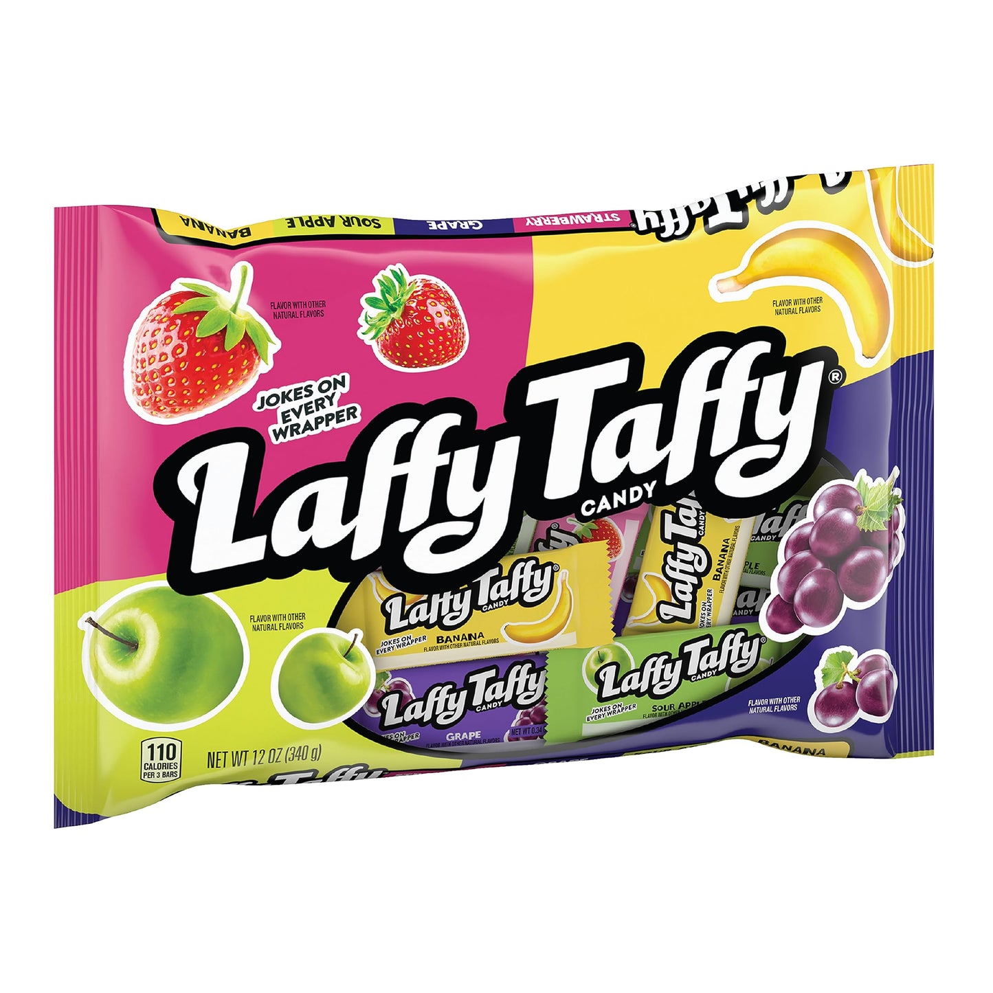 Laffy Taffy Candy, Assorted Mini Bars, 12 Ounce