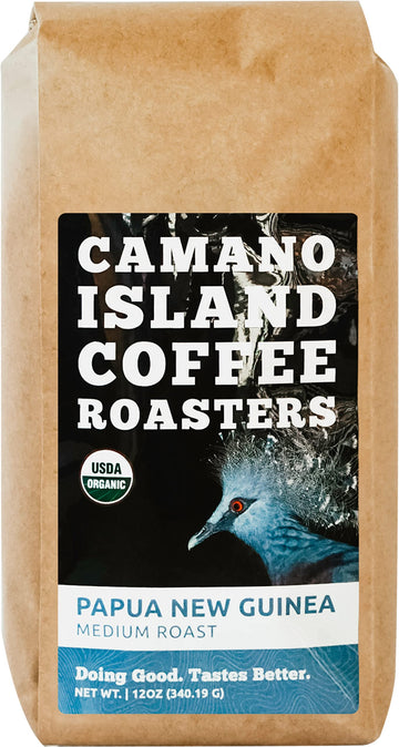 Camano Island Coffee Roasters Papua New Guinea Whole Bean 12Oz Fresh Medium Roast, Usda Organic, Fairly Traded, Shade Grown Top 