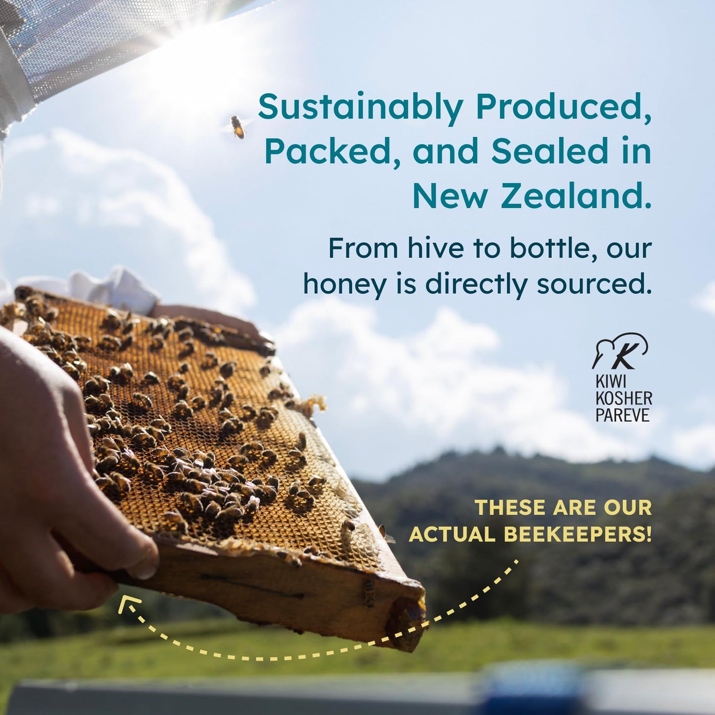 Melora Manuka Honey New Zealand Raw Honey | Pure, Unfiltered, Unpasteurized Honey | Organic Squeeze Bottle | Umf 8+ | Mgo 185+ |