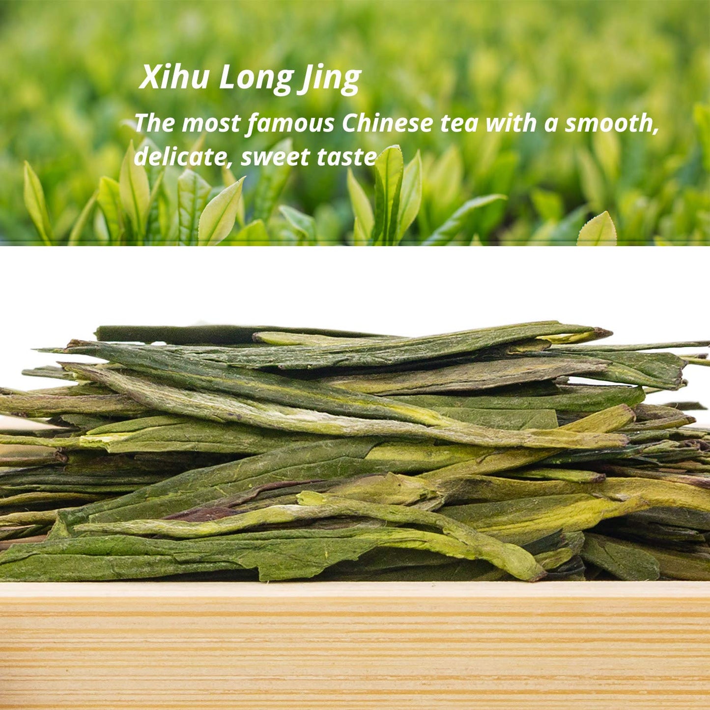 Oriarm Longjing Green Tea Loose Leaf, 8.81 oz - West Lake Dragon Well, Chinese Green Tea