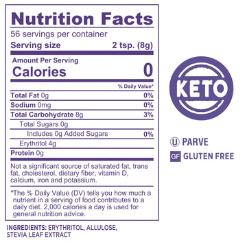 Splenda Magic Baker Zero Calorie Plant Based Granulated Baking Blend With Stevia, Erythritol And Allulose - Zero Sugar, Keto Fri