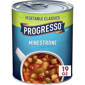 Progresso Soup, Vegetable Classics, Minestrone Soup, 19 Oz Cans (Pack Of 6)