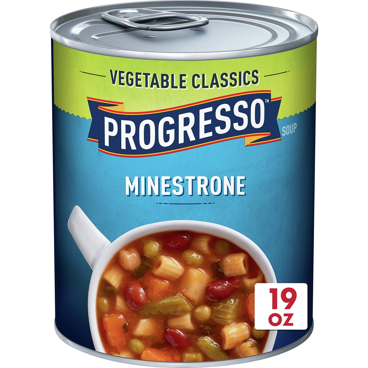 Progresso Soup, Vegetable Classics, Minestrone Soup, 19 Oz Cans (Pack Of 6)
