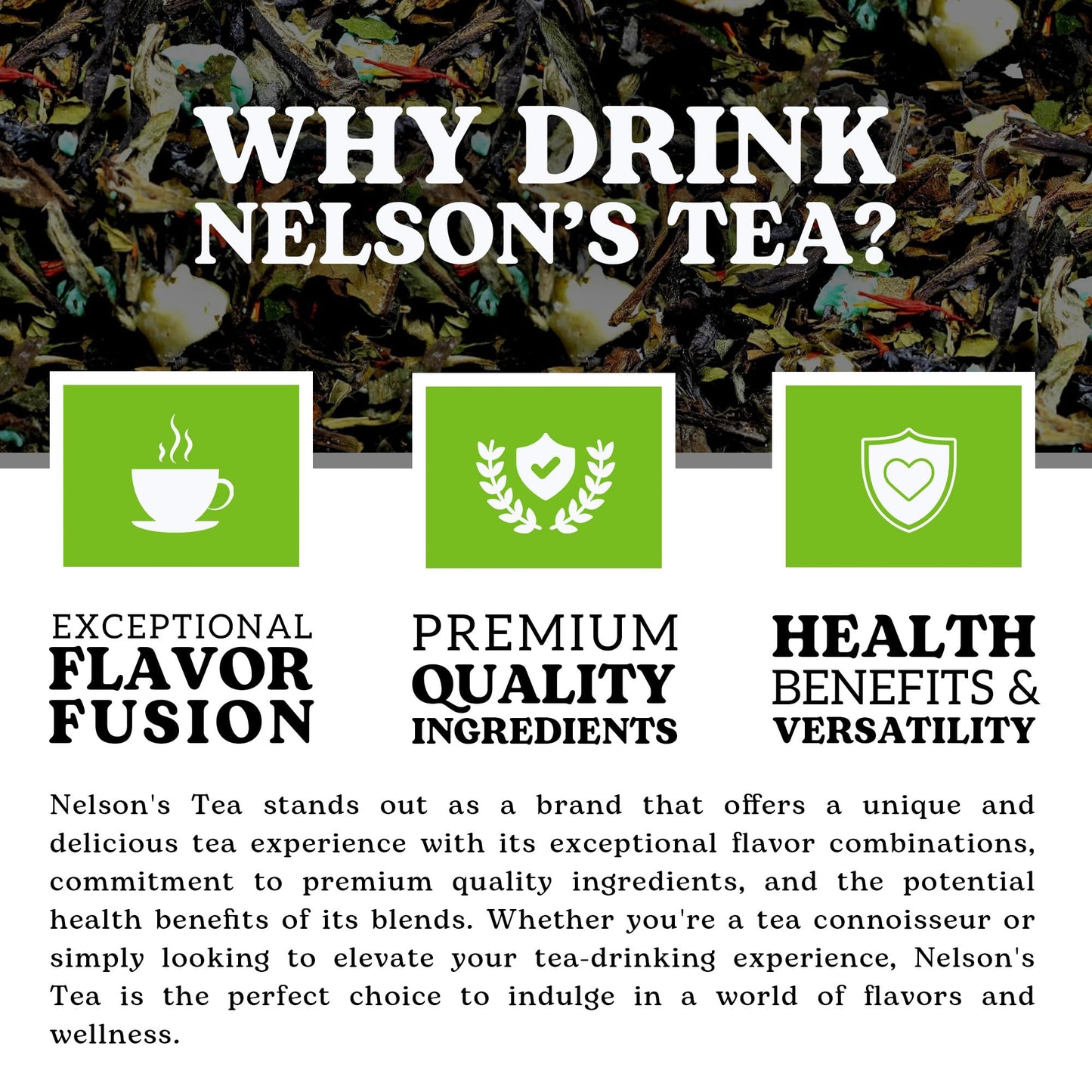 Nelson'S Tea - White Chocolate Peppermint Loose Leaf Tea - Green Tea, White Tea, Peppermint, Safflower, And Mint Chocolate - 2 O