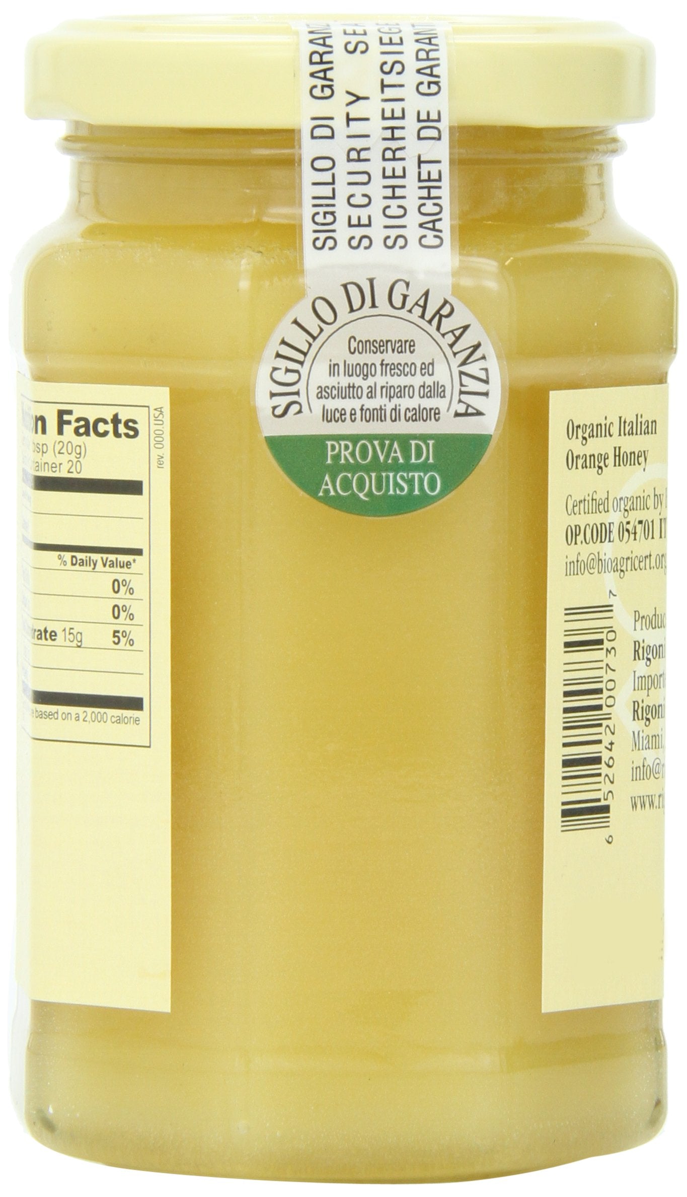 Rigoni di Asiago Raw Creamy Honey, Orange Blossom, 10.6 Ounce, Pack of 1, Model THA4