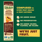 SOLELY Organic Banana Chocolate Drizzled Fruit Jerky - 0.8oz Vegan Snack - Individually Wrapped Dried Fruit Strip
