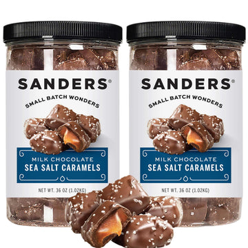 Sanders Milk Chocolate Sea Salt Caramels - 36 Oz. (2 Pack)