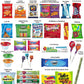 Foxy Fane 100 count Snack Box - Ultimate Gift Basket with Variety Assortment of Crackers, Cookies, Candy & Chips - Bulk Bundle o