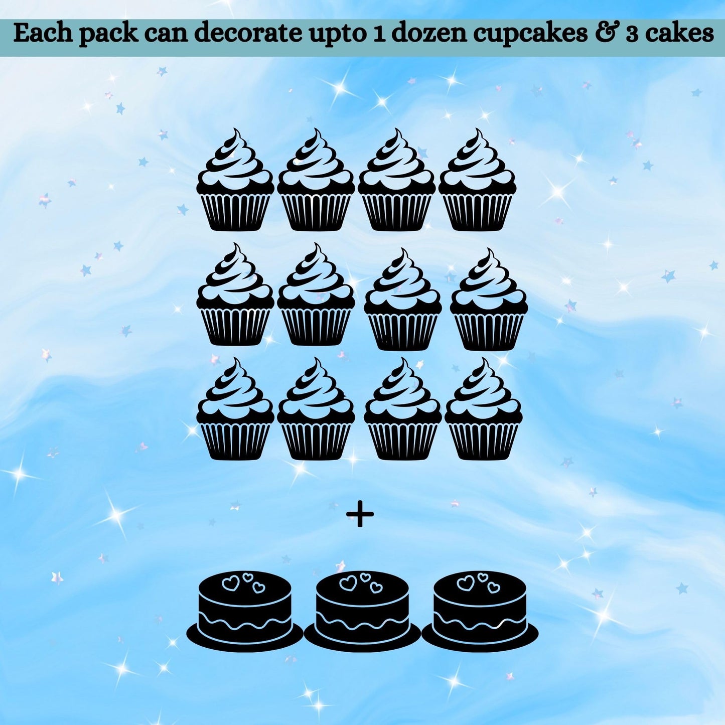 Confect Baby Blue Sprinkles For Christmas Cake & Cupcake Decoration - Edible Pearl Sprinkles & Jimmies For Holiday Desserts- Veg