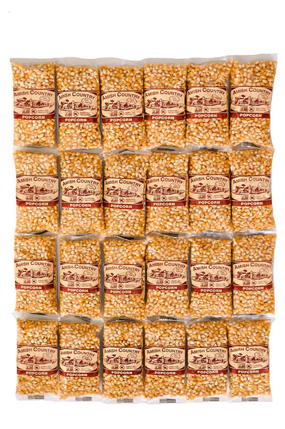 Amish Country Popcorn | 24 (4oz Bags) Baby Yellow Popcorn | Old Fashioned, Non-GMO and Gluten Free
