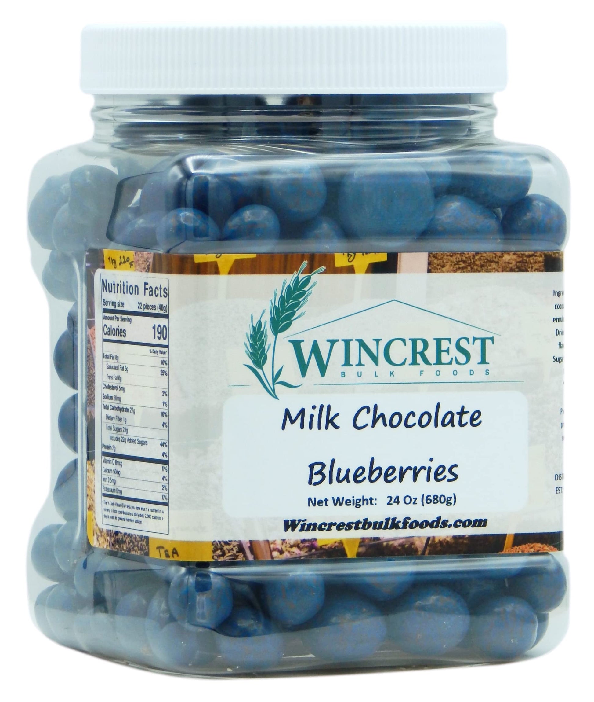 Milk Chocolate Covered Blueberries - 1.5 Lb