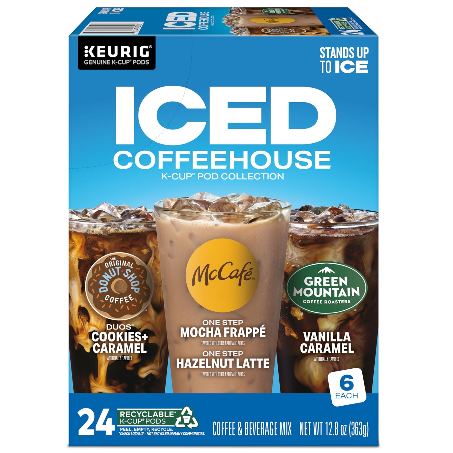 Keurig Iced Coffee, Single-Serve K-Cup Pods Variety Pack, 24 Count