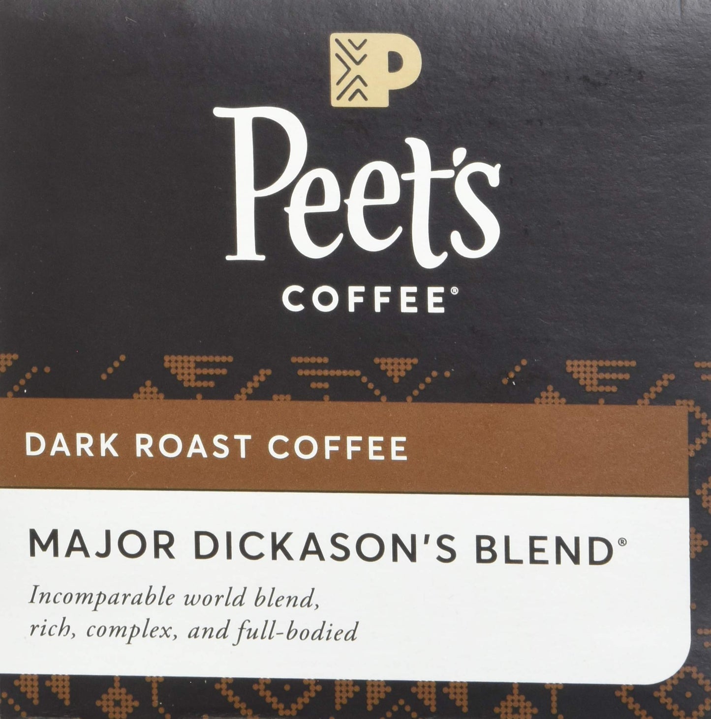 Peets Coffee Major Dickasons Blend K-Cup, Deep Roast, 60 Count, Coffee