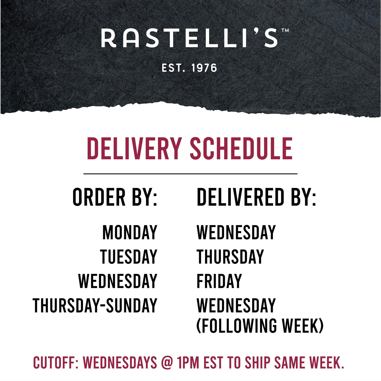 Rastellis Black Angus Beef Ribeye Steaks (16 ct) 9 oz Portions  9 lbs. Total