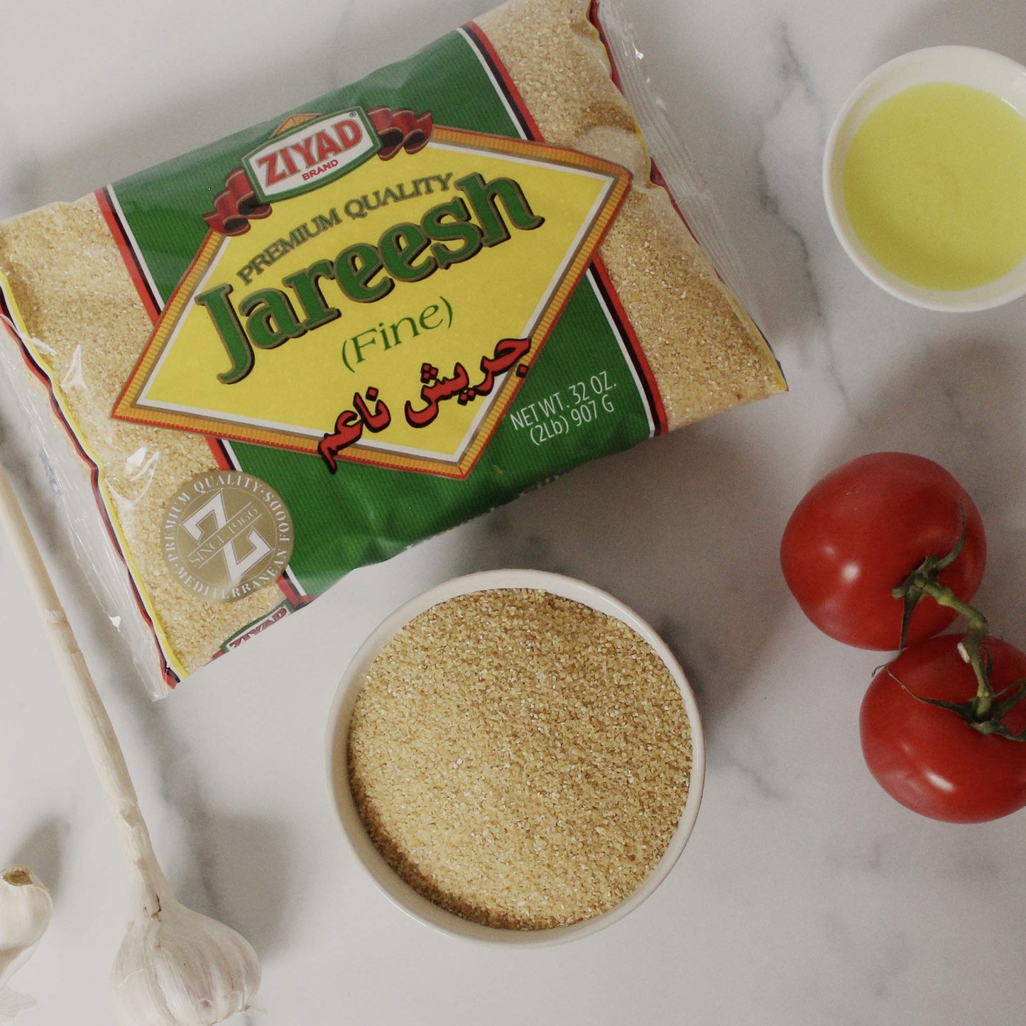 Ziyad Brand Premium Quality Jareesh Fine, Ancient Grains, No Additives, No Preservatives, Perfect For Hot Breakfast Cereals! 32O