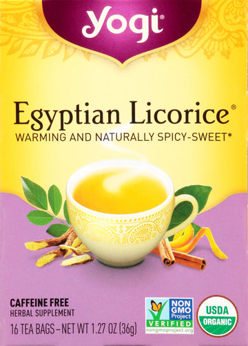 Yogi Tea, Egyptian Licorice, 16 Count, Packaging May Vary