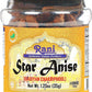 Rani Star Anise Seeds, Whole Pods (Badian Khatai) Spice 1.25Oz (35G) Pet Jar ~ All Natural | Gluten Friendly | Non-Gmo | Kosher | Vegan | Indian Origin