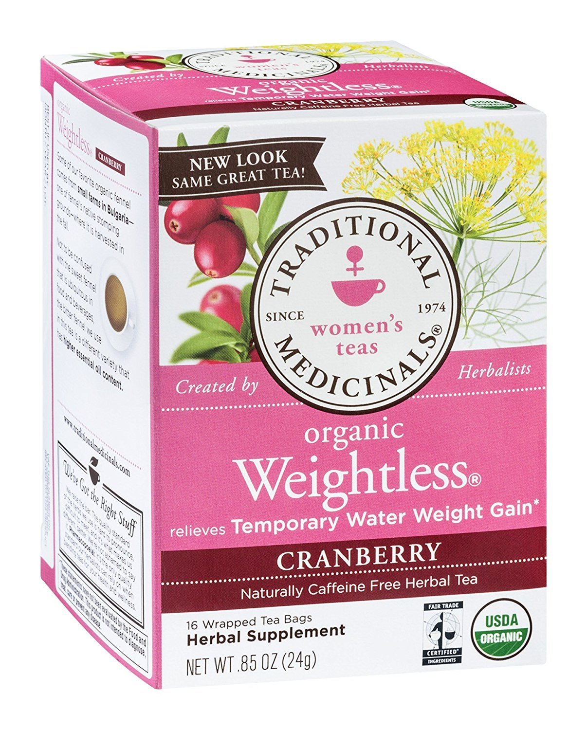 Traditional Medicinals Tea Weightless Cran
