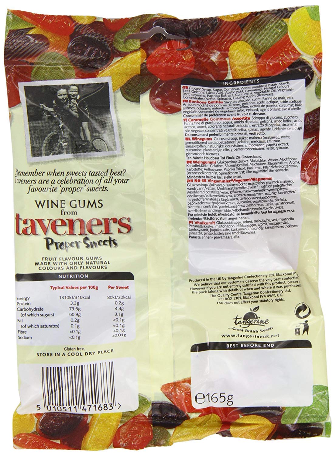 Taveners Wine Gums  3 bag pack  5.8oz each
