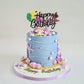 1 Pcs Moana Inspired Cake Topper Black Glitter Palm Leaf Flower Happy Birthday Cake Pick Decoration For Tropical Hawaiian Luau T
