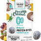 Savage Snacks Go Pineapple Coconut Whole Food Prebiotic 9G Protein Balls & Bites - Convenient On-The-Go Tasty Protein Snacks - High-Protein, Gluten-Free, Grain-Free & Flavored By Nature