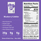 Oats Overnight Blueberry Cobbler Oatmeal - Dairy Free, High Protein, Gluten Free, 8 Pack (2.5oz each)