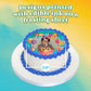 Custom Edible Prints On Cake: Create Your Special Event With Custom Edible Image Toppers - Upload Photos For Unique, Stylish Designs On Rectangular, Round Cakes Designs - 7.5 Round Cake Topper