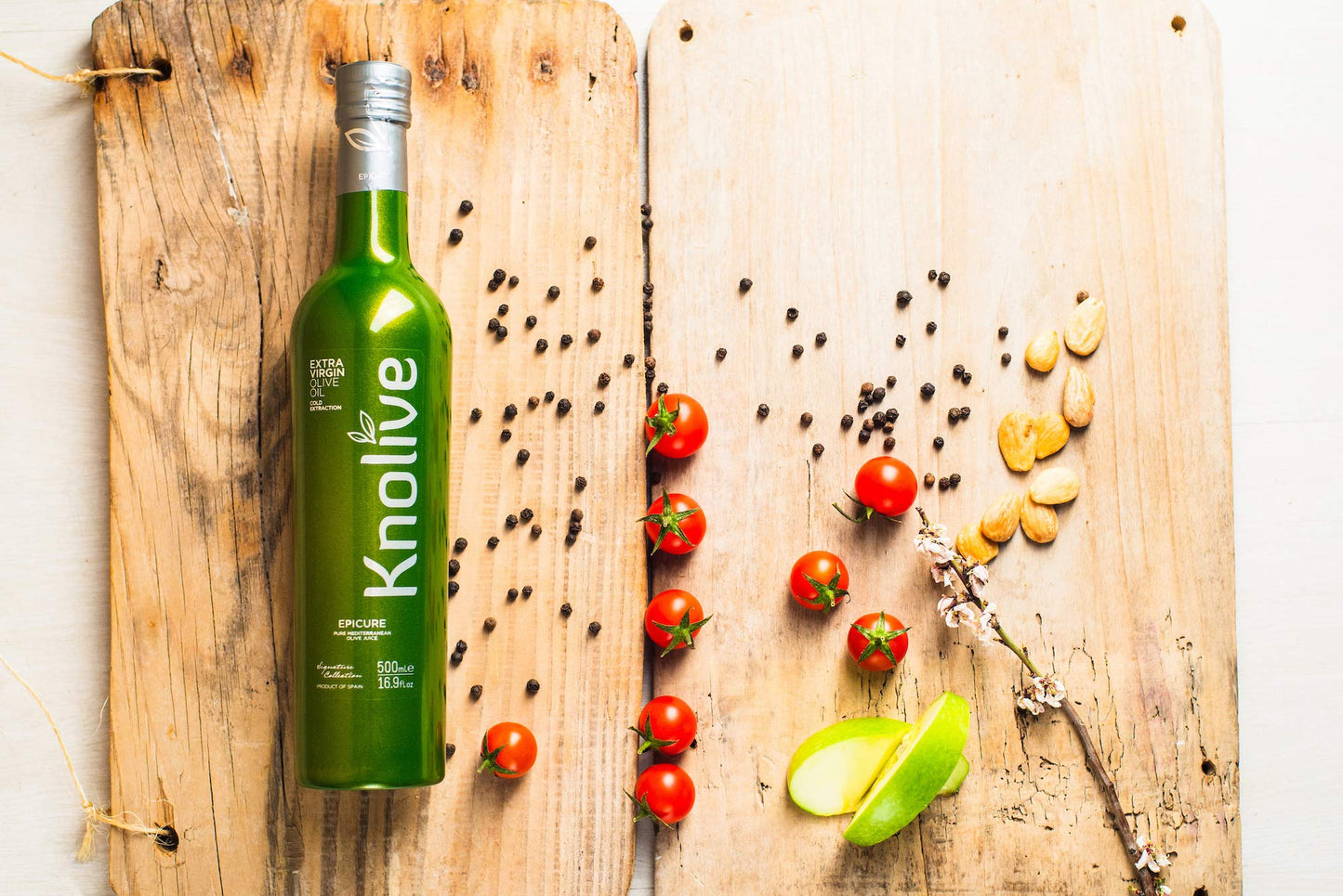 Knolive Extra Virgin Olive Oil | Award-Winning Spanish EVOO | First Cold Pressed | 16.9 fl oz (500 ml) | Fresh Harvest 2019/2020