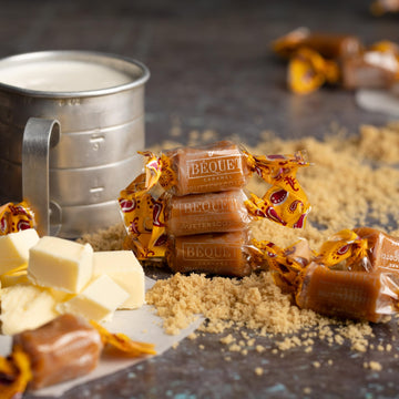 B  Quet Caramel - Butterscotch Gourmet Candy - Candy Individually Wrapped - Made In Montana - Kosher (Star D) And Gluten Free -