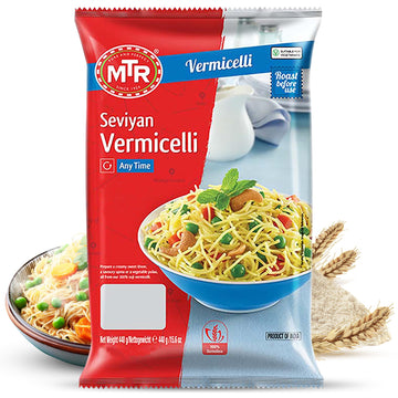 MTR Seviyan Vermicelli - Vermicelli made From 100% Wheat Semolina (Suji) - No Added Maida - Non-Sticky and Non-Lumpy - No Added 