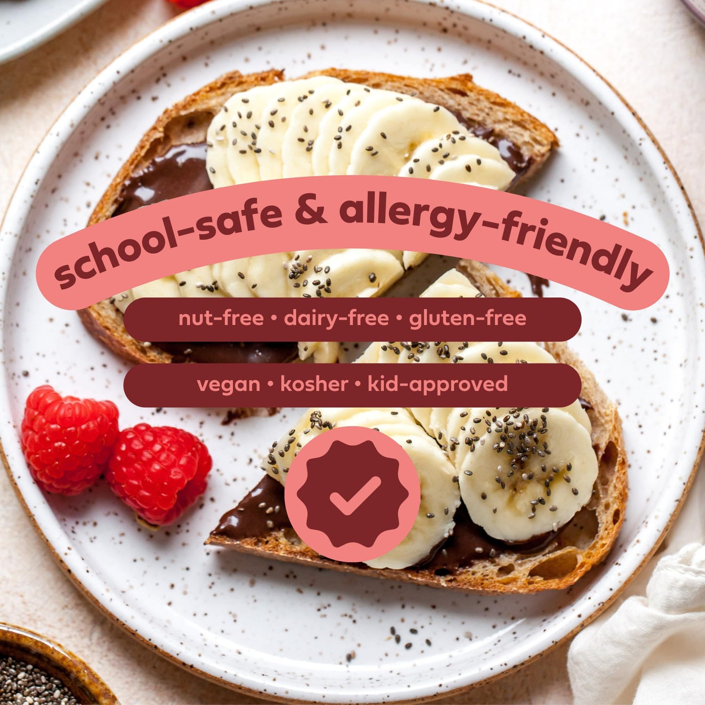 Soom Foods Dark Chocolate Sea Salt Tahini Spread, Vegan, Nut-Free, Gluten-Free, 12oz (Pack of 2)