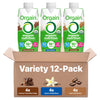 Orgain Organic Nutritional Protein Shake  16g Grass Fed Whey Protein  Meal Replacement  20 Vitamins & Minerals  Fruits & Vegetables Variety Pack  Chocolate  Vanilla  Mocha  11 Fl Oz (12 Pack)