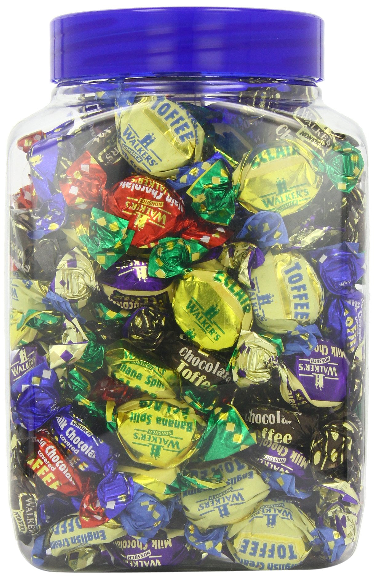 Walkers' Nonsuch Assorted Toffees & Chocolate Eclairs | Contains English Creamy, Milk & Dark Chocolate Covered, Banana Split & M