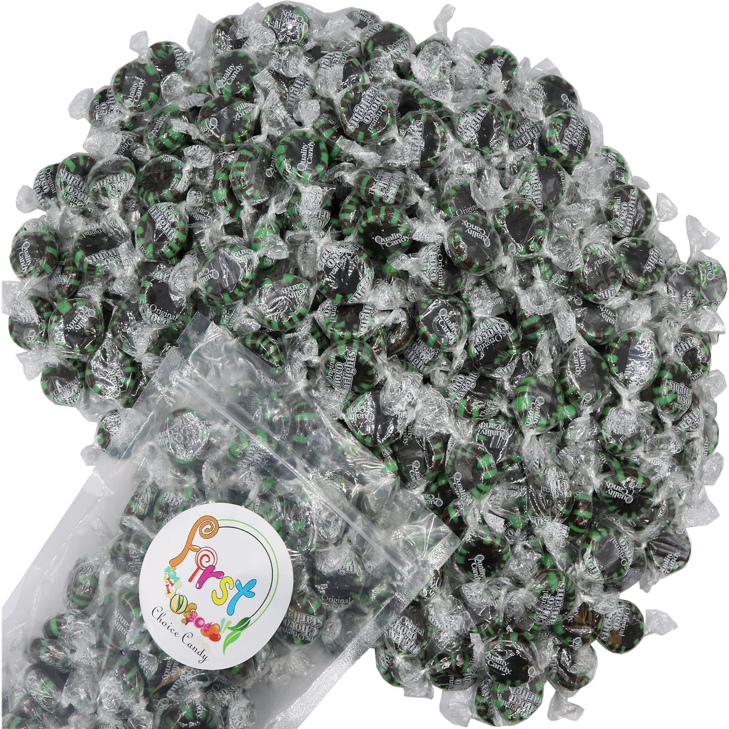FirstChoiceCandy Starlight Mint Hard Candy Disc (10 Pound (Pack of 1), Chocolate)
