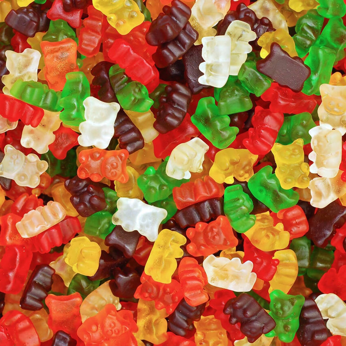 NUYAFFA Halal Gummy Bears Bulk Candy - Multi-color, 5lb Bag