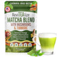 Revitealize Organic Matcha Mushroom Powder - Organic Ceremonial Grade Matcha Powder Blend Mushroom Coffee Alternative - Mushroom