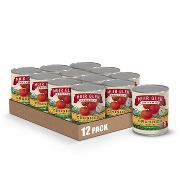 Muir Glen Organic Crushed Tomatoes With Basil  28 Oz (Pack Of 12)