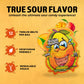Sour Slaps Sour Candy Belts 3-Pack - Vegetarian, Multi-Color, Tropical Mango Flavor, Fresh & Chewy, Extreme Sour Kick