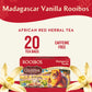 Celestial Seasonings Rooibos Madagascar Vanilla Herbal Tea, Caffeine Free, 20 Count, Pack of 6