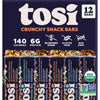 Tosi Cashew Coconut and Dark Chocolate Peanut Protein Bars Combo, Plant Based with Nuts, Gluten-Free Crunchy Snacks, Vegan, Orga