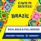 Cafe Bustelo Espresso compact pieces, Brazil Blend, Nespresso Compatible, Intensity 11, 40 Count