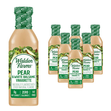 Walden Farms Pear & White Balsamic Vinaigrette Salad Dressing 12Oz 6-Pack